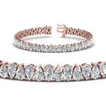Load image into Gallery viewer, Pear Cut Lab Diamond Tennis Bracelet

