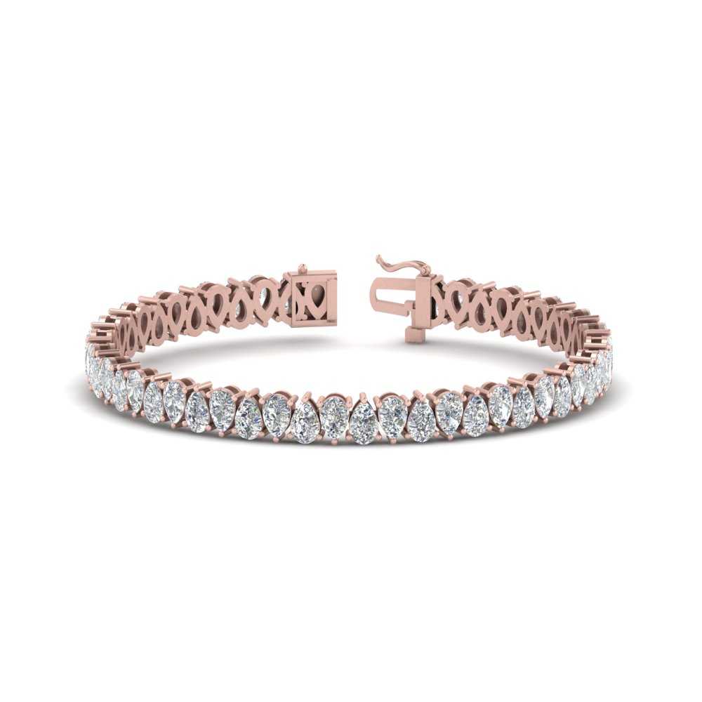 Pear Cut Lab Diamond Tennis Bracelet