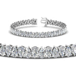 Load image into Gallery viewer, Pear Cut Lab Diamond Tennis Bracelet
