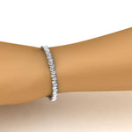 Load image into Gallery viewer, Pear Cut Lab Diamond Tennis Bracelet

