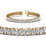 Load image into Gallery viewer, Pear Cut Lab Diamond Tennis Bracelet
