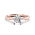 Load image into Gallery viewer, Lab Diamond Under Halo Engagement Ring 14K Gold
