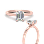 Load image into Gallery viewer, Lab Diamond Under Halo Engagement Ring 14K Gold
