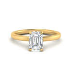 Load image into Gallery viewer, Lab Diamond Under Halo Engagement Ring 14K Gold

