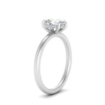 Load image into Gallery viewer, Lab Diamond Under Halo Engagement Ring 14K Gold

