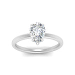 Load image into Gallery viewer, Lab Diamond Under Halo Engagement Ring 14K Gold
