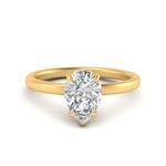 Load image into Gallery viewer, Lab Diamond Under Halo Engagement Ring 14K Gold
