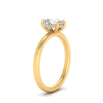 Load image into Gallery viewer, Lab Diamond Under Halo Engagement Ring 14K Gold
