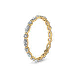 Load image into Gallery viewer, Eternity Lab Diamond Thin Marquise And Round Cut Band For Women 14K Yellow Gold | Cuts &amp; Carat
