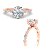 Load image into Gallery viewer, Colored Fancy Lab Tulip Round Cut Diamond Ring