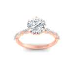 Load image into Gallery viewer, Colored Fancy Lab Tulip Round Cut Diamond Ring