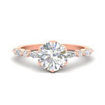 Load image into Gallery viewer, Colored Fancy Lab Tulip Round Cut Diamond Ring