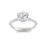 Load image into Gallery viewer, Colored Fancy Lab Tulip Round Cut Diamond Ring