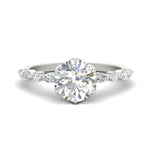 Load image into Gallery viewer, Colored Fancy Lab Tulip Round Cut Diamond Ring