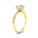 Load image into Gallery viewer, Colored Fancy Lab Tulip Round Cut Diamond Ring