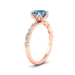 Load image into Gallery viewer, Colored Fancy Lab Tulip Round Cut Diamond Ring