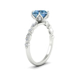 Load image into Gallery viewer, Colored Fancy Lab Tulip Round Cut Diamond Ring
