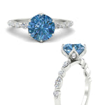 Load image into Gallery viewer, Colored Fancy Lab Tulip Round Cut Diamond Ring