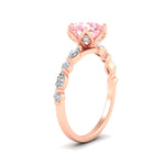 Load image into Gallery viewer, Colored Fancy Lab Tulip Round Cut Diamond Ring