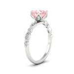 Load image into Gallery viewer, Colored Fancy Lab Tulip Round Cut Diamond Ring