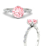 Load image into Gallery viewer, Colored Fancy Lab Tulip Round Cut Diamond Ring