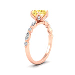 Load image into Gallery viewer, Colored Fancy Lab Tulip Round Cut Diamond Ring