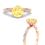 Load image into Gallery viewer, Colored Fancy Lab Tulip Round Cut Diamond Ring
