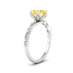 Load image into Gallery viewer, Colored Fancy Lab Tulip Round Cut Diamond Ring