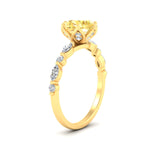Load image into Gallery viewer, Colored Fancy Lab Tulip Round Cut Diamond Ring