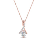 Load image into Gallery viewer, Lab Diamond Twisted Pendant For Women 14K Gold
