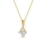Load image into Gallery viewer, Lab Diamond Twisted Pendant For Women 14K Gold
