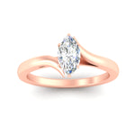 Load image into Gallery viewer, Twisted Shank Fancy Color Lab Marquise Cut Solitaire Ring