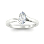 Load image into Gallery viewer, Twisted Shank Fancy Color Lab Marquise Cut Solitaire Ring
