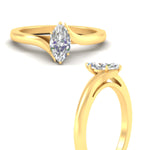 Load image into Gallery viewer, Twisted Shank Fancy Color Lab Marquise Cut Solitaire Ring