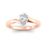 Load image into Gallery viewer, Fancy Color Lab Pear Shaped Twisted Shank Solitaire Ring