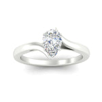 Load image into Gallery viewer, Fancy Color Lab Pear Shaped Twisted Shank Solitaire Ring