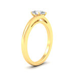 Load image into Gallery viewer, Fancy Color Lab Pear Shaped Twisted Shank Solitaire Ring