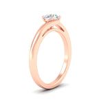 Load image into Gallery viewer, Colored Fancy Lab Round Cut Twisted Shank Solitaire Engagement Ring