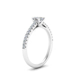 Load image into Gallery viewer, Asscher Cut Lab diamond Petite Engagement Rings 14K White Gold | Cuts &amp; Carat
