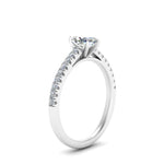 Load image into Gallery viewer, Marquise Cut Lab diamond Petite Engagement Rings 14K White Gold | Cuts &amp; Carat

