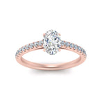 Load image into Gallery viewer, Lab diamond U Prong Engagement Rings 14K Gold
