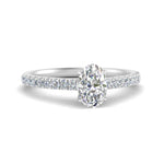 Load image into Gallery viewer, Lab diamond U Prong Engagement Rings 14K Gold
