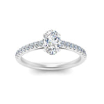 Load image into Gallery viewer, Lab diamond U Prong Engagement Rings 14K Gold
