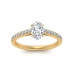 Load image into Gallery viewer, Lab diamond U Prong Engagement Rings 14K Gold
