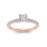 Load image into Gallery viewer, Lab diamond U Prong Engagement Rings 14K Gold
