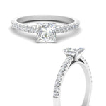 Load image into Gallery viewer, Lab diamond U Prong Engagement Rings 14K Gold
