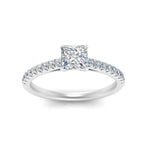 Load image into Gallery viewer, Lab diamond U Prong Engagement Rings 14K Gold
