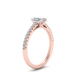 Load image into Gallery viewer, Lab diamond U Prong Engagement Rings 14K Gold
