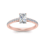 Load image into Gallery viewer, Lab diamond U Prong Engagement Rings 14K Gold
