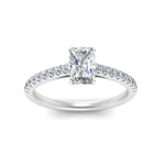 Load image into Gallery viewer, Lab diamond U Prong Engagement Rings 14K Gold
